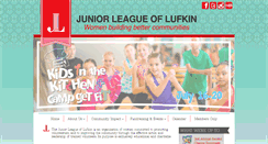 Desktop Screenshot of juniorleagueoflufkin.org