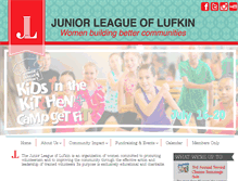 Tablet Screenshot of juniorleagueoflufkin.org